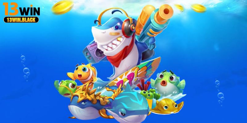 Giao diện bắn cá và slot đổi thưởng tại 13win với đồ họa sinh động và nhiều chủ đề hấp dẫn